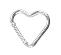 Lot de 10 mousquetons en forme d'étoile en alliage d'aluminium en forme de cœur - Accessoire pour camping, pêche, montagne, escalade, randonnée, voyage