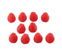 Lot de 10 myrtilles artificielles réalistes à couper le souffle pour toutes les occasions (rouge)