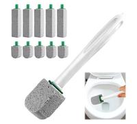 Lot de 10 nettoyants pour toilettes en pierre ponce avec 1 poignée, pierre ponce pour toilettes, salle de bain, cuisines, piscines, pour enlever les taches tenaces (10)
