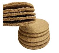 Lot de 10 nids de pigeon avec coussin marron, tapis de noix de coco, tapis de nid de pigeon, tapis de course d'oiseaux, coussinets d'œufs de pigeon naturels, lin de lit pour animaux de compagnie,