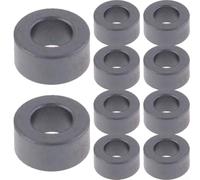 Lot de 10 noyaux de ferrite pour bague pour suppression des interférences électromagnétiques - Bobines magnétiques en zinc au manganèse compatible avec TV, radio, DVD, alimentations et lignes de
