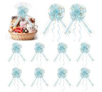 Lot de 10 nœuds de Noël à tirer, 24 cm x 40 cm pour emballage de cadeaux, nœud d'anniversaire pour paniers cadeaux, grand nœud pour voiture (couleur : C)