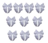 Lot de 10 nœuds décoratifs brodés double face pour vêtements, sacs, pinces à cheveux