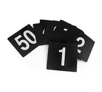 Lot de 10 numéros de table noirs en gras pour référence rapide dans les établissements de restauration (31-40)
