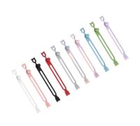 Lot de 10 organiseurs de gestion de câbles réutilisables en silicone pour cordon élastique de voyage