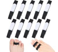 Lot de 10 orthèse de doigt,attelles de doigt réglables et respirantes, attelle pour doigt et orteil, bandage réutilisable pour les doigts coincés, orthèses de doigt,attelle doigt