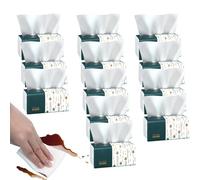 Lot de 10 ou 12 paquets de papier toilette extra large en bois brut gaufré, mouchoirs doux pour la peau pour adultes et, forte absorption d'eau