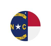 Lot de 10 ou 24 cartes de parfum rondes à suspendre avec drapeau de l'État de la Caroline du Nord, lavande à suspendre, pour décoration de voiture et d'intérieur