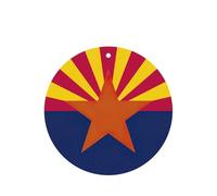 Lot de 10 ou 24 cartes parfumées rondes à suspendre au drapeau de l'Arizona - Lavande - Décoration d'intérieur - Pour voiture