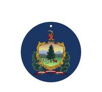 Lot de 10 ou 24 cartes parfumées rondes à suspendre au drapeau de l'État du Vermont, parfum lavande pour décoration de voiture ou d'intérieur