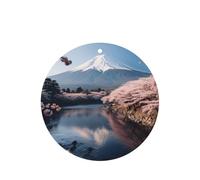 Lot de 10 ou 24 cartes parfumées rondes à suspendre au Japon Mount Fuji - Lavande - Pour décoration d'intérieur ou de voiture