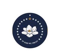 Lot de 10 ou 24 cartes parfumées rondes à suspendre avec drapeau de l'État du Mississippi, parfum lavande pour décoration de voiture et d'intérieur