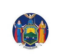 Lot de 10 ou 24 cartes parfumées rondes à suspendre pour voiture, décoration d'intérieur, drapeau de l'État de New York, lavande