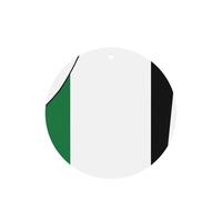 Lot de 10 ou 24 cartes parfumées rondes à suspendre pour voiture, décoration d'intérieur, motif carte du drapeau de la Palestine