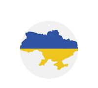 Lot de 10 ou 24 cartes parfumées rondes avec drapeau de l'Ukraine - Désodorisant à suspendre pour voiture et maison - Lavande
