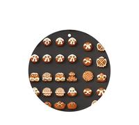 Lot de 10 ou 24 désodorisants ronds à suspendre pour voiture et maison Motif Cookie Man