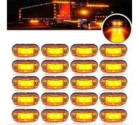 Lot De 10 Ou 4 Feux De Gabarit Lateraux Universels A Led Ovales Pour Remorques, Camions, Caravanes, Montage En Surface, 12 V-24 V