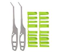 Lot de 10 outils de calfeutrage ergonomiques à pointe incurvée pour un contrôle facile des angles pendant le jointoiement dans les endroits difficiles à atteindre
