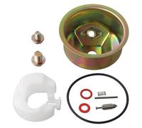 Lot de 10 outils de carburateur, kit de carburateur avec cuvette de chambre, aiguille flottante, joint à ressort, joint de goupille et rondelles d'étanchéité pour Honda GX240/GX270/GX340/GX390 16010