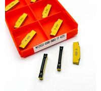 Lot De 10 Outils De Rainurage N123G2 0300 0003 TF 4225 2 Mm 3 Mm 4 Mm, Outil De Tournage En Métal, Outil De Fraisage CNC, Outil De Tour En Carbure De Tungstène N123 G2 Plaquettes de Carbure CNC(N123G2