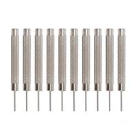 Lot de 10 outils de retrait de goupilles de bracelet de montre avec poinçons en fer de 0,7 à 1,0 mm pour le réglage des maillons et la réparation de bijoux, kit d'outils à main (1 mm)