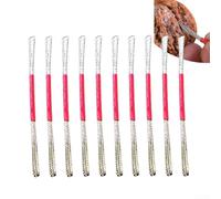 Lot de 10 outils de soudure double face, brosse métallique ergonomique en acier inoxydable 304 pour réparation électronique de précision, rouge