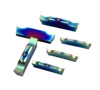 Lot de 10 outils de tour CNC Nano Blue MGGN150 MGGN200 MGGN300 MGGN400 KT7030, lame de rainurage en alliage(MGGN200-JM KT7030)