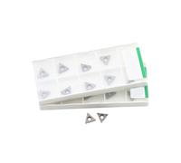 Lot de 10 outils de tournage CNC en carbure for pièces en acier, TCMT110204 TCMT16T304 PS MT FG GC3000, cercle interne, métal, céramique(TCMT16T304-MT GC3000)
