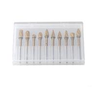 Lot de 10 outils rotatifs fraises à fraiser avec tige de 3 mm pour meulage (A)