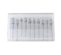 Lot de 10 outils rotatifs fraises à fraiser avec tige de 3 mm pour meulage (B)
