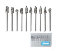 Lot de 10 outils rotatifs fraises à fraiser avec tige de 3 mm pour meulage (C)