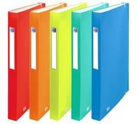LOT de 10 Oxford Urban A4+ Classeur 12 positions - Couverture en plastique translucide - Idéal pour organiser les documents - Couleurs assorties G