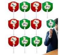 Lot de 10 pagaies de vote | Double face « Yes No Answer »