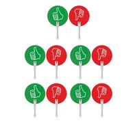Lot de 10 pagaies de vote pour salle de classe, fournitures pour enseignants, panneaux de salle de classe Oui ou non