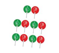 Lot de 10 pagaies de vote pour salle de classe, fournitures pour enseignants, panneaux de salle de classe Oui ou non