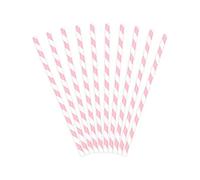 Lot de 10 pailles en papier, 19 cm, jetables, pour cocktail, boissons, décoration de fête
