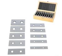 Lot de 10 paires 1/8 × 7,6 cm pour ensemble parallèle en acier trempé dans un boîtier en acier