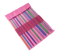 Lot de 10 paires d'aiguilles à tricoter en aluminium à pointe unique pour débutants, pulls, sacs, chaussettes, chapeaux, projets d'artisanat