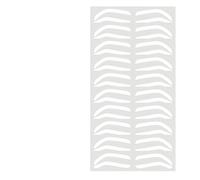 Lot de 10 paires d'autocollants pour aérographe pour sourcils - Brow Border Shaping Mapping Guide Tape - 10 paires de guides professionnels de la coloration des sourcils, des teintures de teinture
