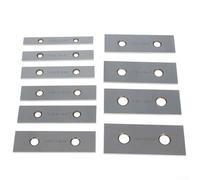 Lot de 10 paires de 1/8" x 4" en acier allié trempé - Précision +/- 0,0002" - Pour usinage, fraisage et perçage