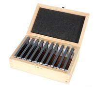 Lot de 10 paires de blocs parallèles de 0,3 x 10,2 cm, jauge d'inspection en alliage d'acier trempé, précision ± 0,001 pouce pour fraisage et perçage