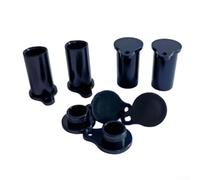 Lot de 10 paires de bouchons anti-poussière en plastique étanche IP67 pour câble photovoltaïque Noir Bleu Silicone Noir