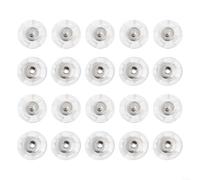Lot de 10 paires de boutons pression en plastique transparent pour une intégration parfaite dans la conception de vêtements et les travaux d'assemblage de tissus (34 L = 21 mm)
