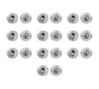 Lot de 10 paires de boutons pression transparents en plastique invisible pour couture, travaux manuels, réparation de vêtements, connecteurs ronds de tailles multiples (24 L = 15 mm)