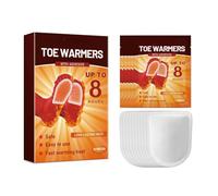 Lot de 10 paires de chauffe-pieds jetables portables - Chauffage rapide en 5 minutes, dure jusqu'à 8 heures pour dormir, sûr et activé par l'air, dos collant pour chaussettes (13 x 10 cm)