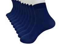 Lot de 10 paires de chaussettes en soie courte ultra fines - Chaussettes élastiques en bambou - Noir - 35 à 38 - Chaussettes thermiques pour femme - Chaussettes douillettes - Chaussettes de sommeil