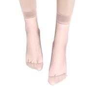 Lot de 10 paires de chaussettes sexy unies pour femme, beige, Taille unique