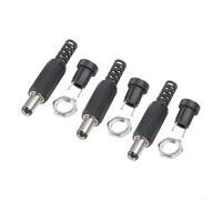 Lot de 10 paires de connecteurs d'alimentation CC fiables, adaptateurs mâle et femelle pour applications électroniques 12 V CC 5,5 x 2,1 mm