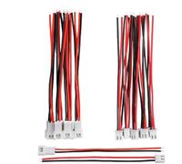 Lot de 10 paires de connecteurs mâles et femelles JST à 2 broches avec câble de 10 cm