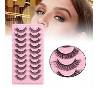 Lot De 10 Paires De Faux Cils Russes À Courbure Dd, Permanents, F-10